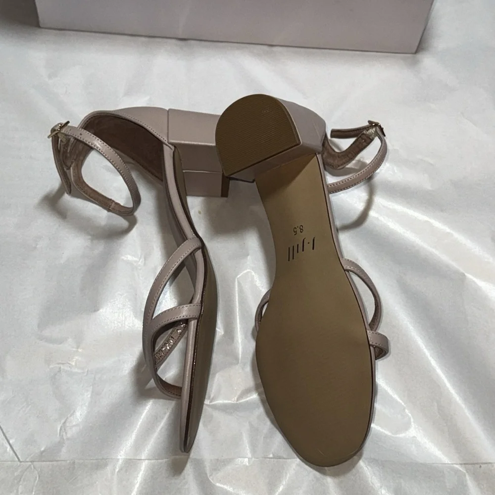 J. Jill Schu226261 Chablis ankle strap leather block heel sandals Sz 8.5 new‎